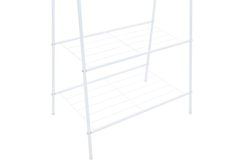 Klesstativ 59x35x150 cm hvit - Oppbevaring - Klesoppbevaring - Stumtjener - Henge knagg