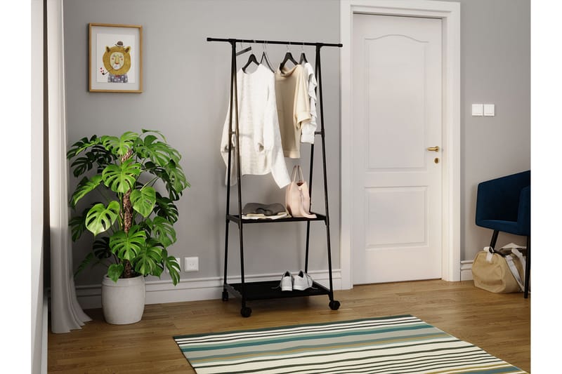 Klesstativ 85 cm, Svart