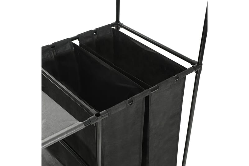 Klesstativ stål og ikke-vevd stoff 87x44x158 cm svart - Oppbevaring - Klesoppbevaring - Stumtjener - Henge knagg