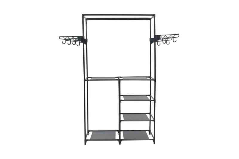 Klesstativ stål og ikke-vevd stoff 87x44x158 cm svart - Oppbevaring - Klesoppbevaring - Stumtjener - Henge knagg