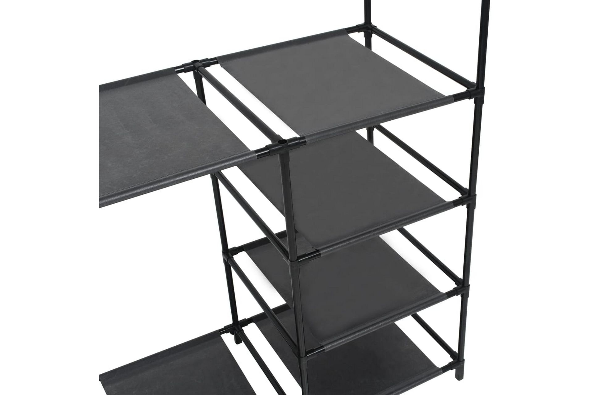 Klesstativ stål og ikke-vevd stoff 87x44x158 cm svart - Oppbevaring - Klesoppbevaring - Stumtjener - Henge knagg