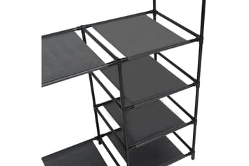 Klesstativ stål og ikke-vevd stoff 87x44x158 cm svart - Oppbevaring - Klesoppbevaring - Stumtjener - Henge knagg