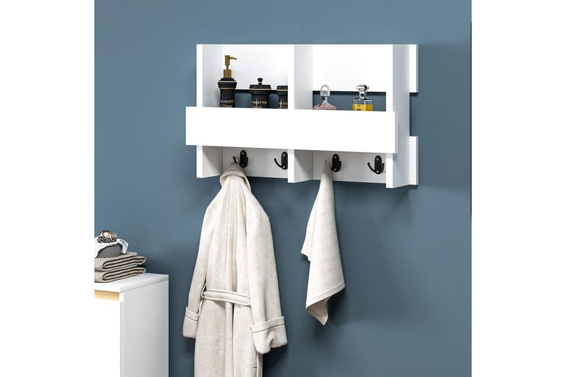 Denzin Kleskrok 16x60 cm - Hvit - Oppbevaring - Klesoppbevaring - Stumtjener - Knagger