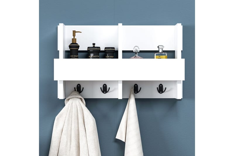 Denzin Kleskrok 16x60 cm - Hvit - Oppbevaring - Klesoppbevaring - Stumtjener - Knagger