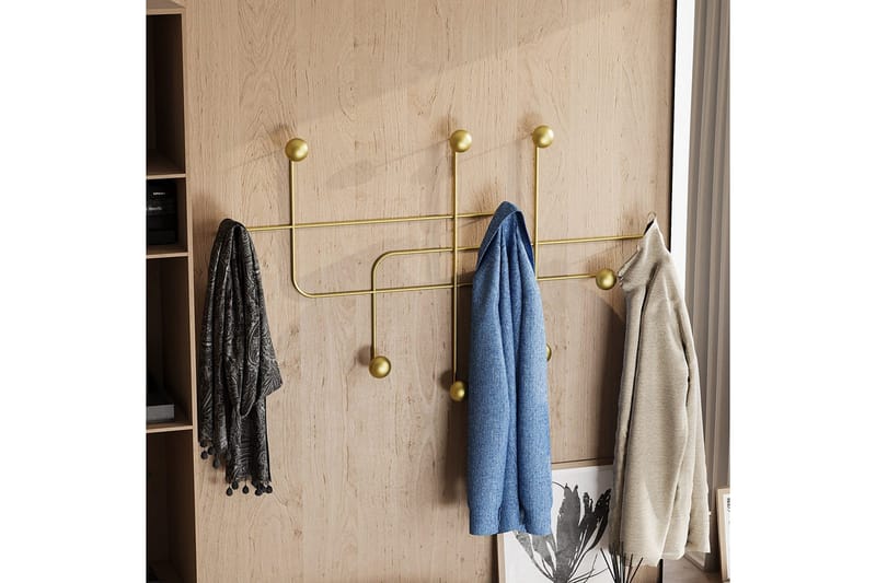 Metall Vegghook Australia Gull - Gull - Oppbevaring - Klesoppbevaring - Stumtjener