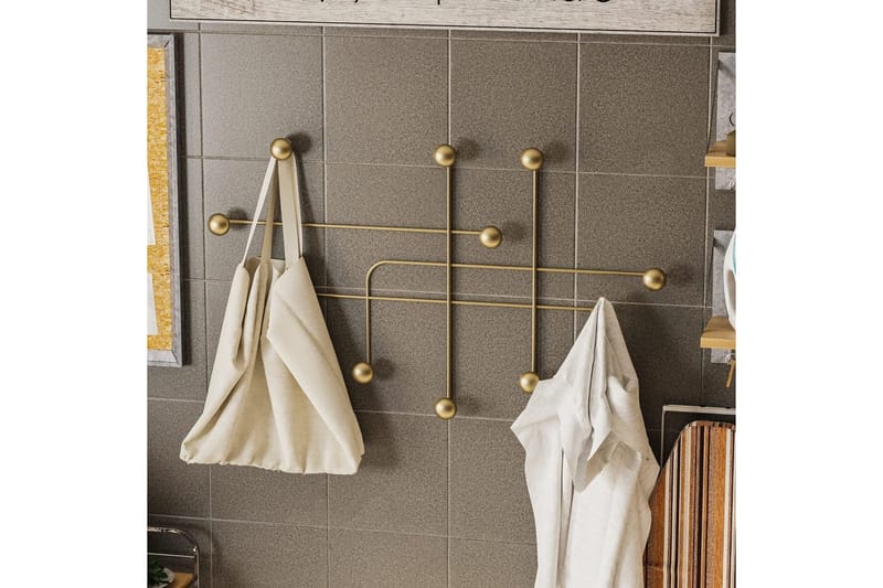 Metall Vegghook Australia Gull - Gull - Oppbevaring - Klesoppbevaring - Stumtjener