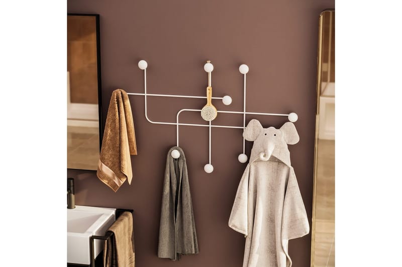 Metall Vegghook Australia Hvit - Hvit - Oppbevaring - Klesoppbevaring - Stumtjener