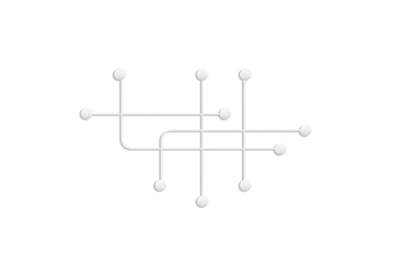 Metall Vegghook Australia Hvit, Hvit