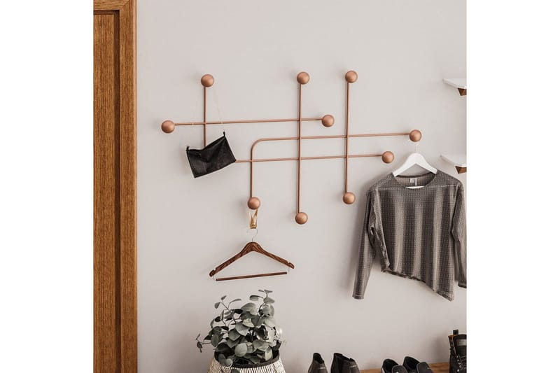 Metall Vegghook Australia Kobber - Kobber - Oppbevaring - Klesoppbevaring - Stumtjener