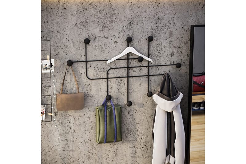 Metall Vegghook Australia Svart - Svart - Oppbevaring - Klesoppbevaring - Stumtjener