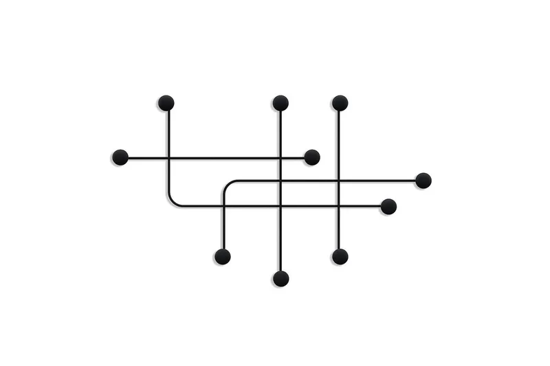 Metall Vegghook Australia Svart - Svart - Oppbevaring - Klesoppbevaring - Stumtjener