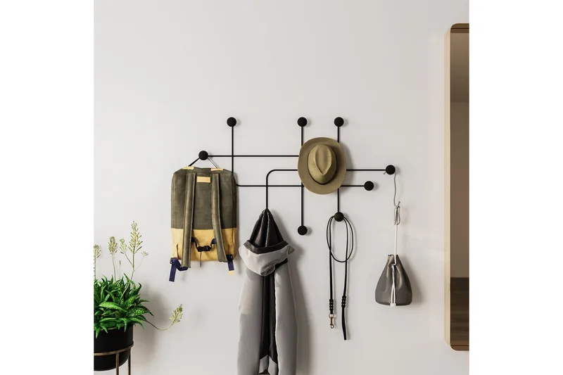 Metall Vegghook Australia Svart - Svart - Oppbevaring - Klesoppbevaring - Stumtjener
