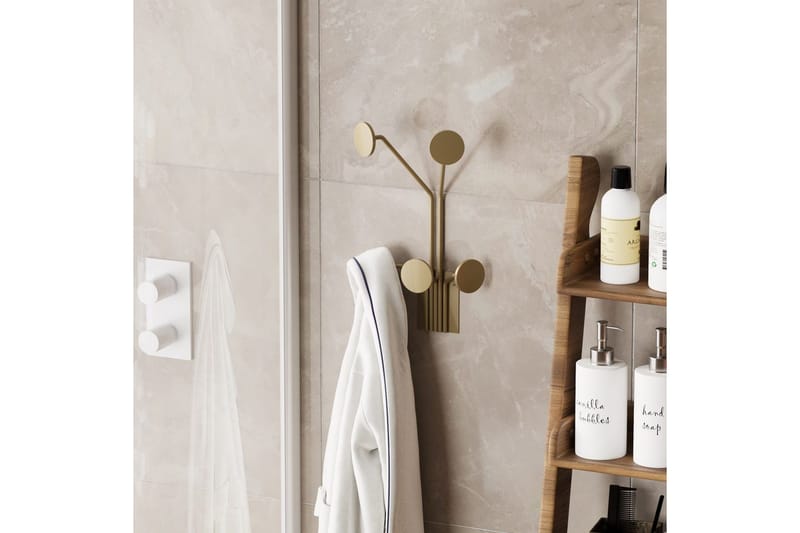 Metall Vegghook Clarra Gull - Gull - Oppbevaring - Klesoppbevaring - Stumtjener