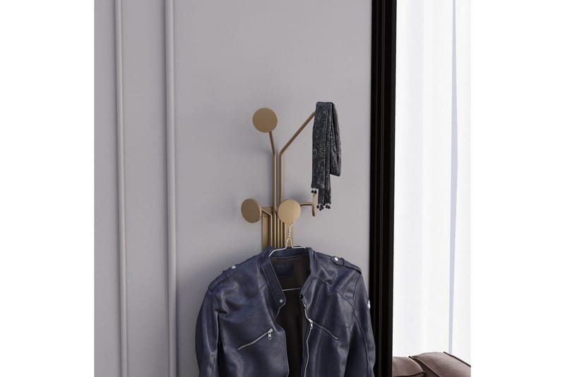 Metall Vegghook Clarra Gull - Gull - Oppbevaring - Klesoppbevaring - Stumtjener