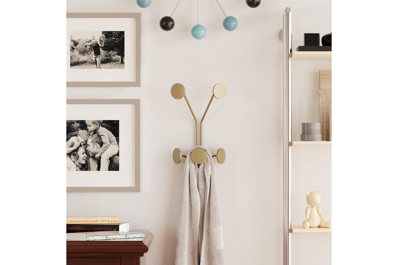 Metall Vegghook Clarra Gull - Gull - Oppbevaring - Klesoppbevaring - Stumtjener