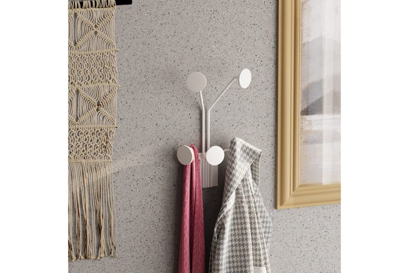 Metall Vegghook Clarra Hvit - Hvit - Oppbevaring - Klesoppbevaring - Stumtjener