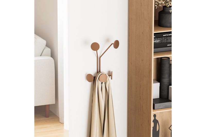Metall Vegghook Clarra Kobber - Kobber - Oppbevaring - Klesoppbevaring - Stumtjener