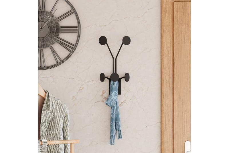 Metall Vegghook Clarra Svart - Svart - Oppbevaring - Klesoppbevaring - Stumtjener
