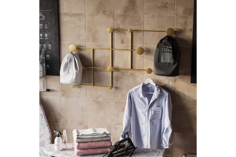 Metall Vegghook Colna Gull - Gull - Oppbevaring - Klesoppbevaring - Stumtjener