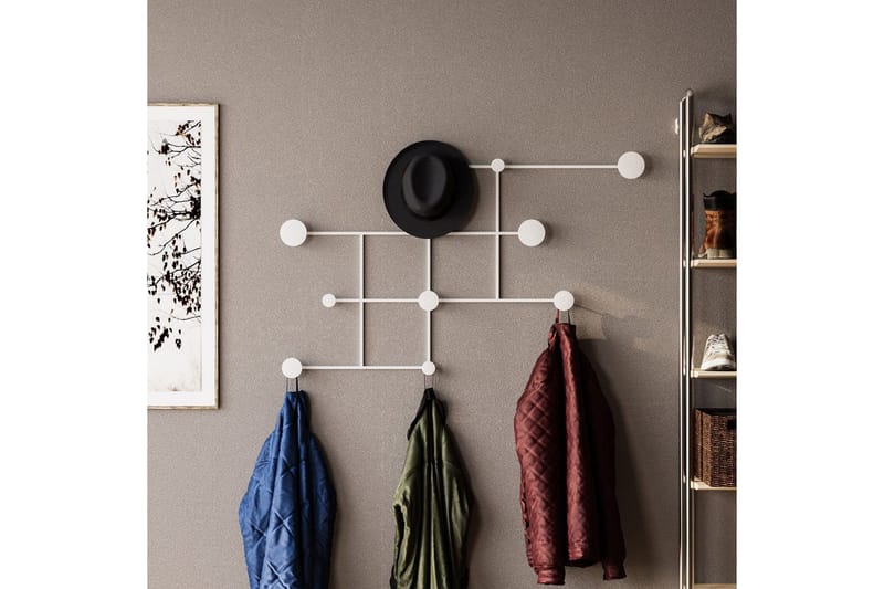 Metall Vegghook Colna Hvit - Hvit - Oppbevaring - Klesoppbevaring - Stumtjener