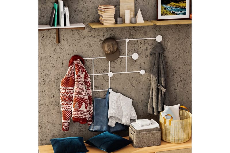 Metall Vegghook Colna Hvit - Hvit - Oppbevaring - Klesoppbevaring - Stumtjener