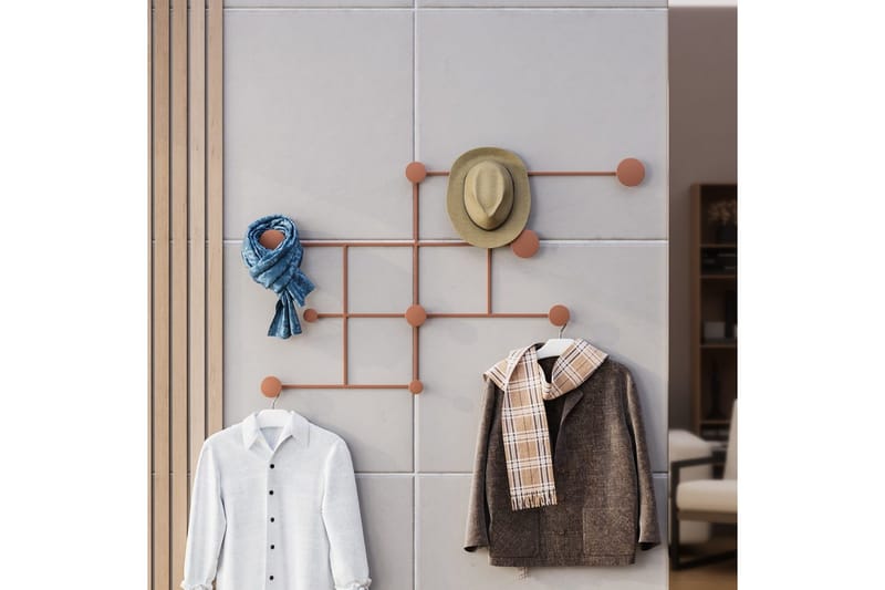 Metall Vegghook Colna Kobber - Kobber - Oppbevaring - Klesoppbevaring - Stumtjener