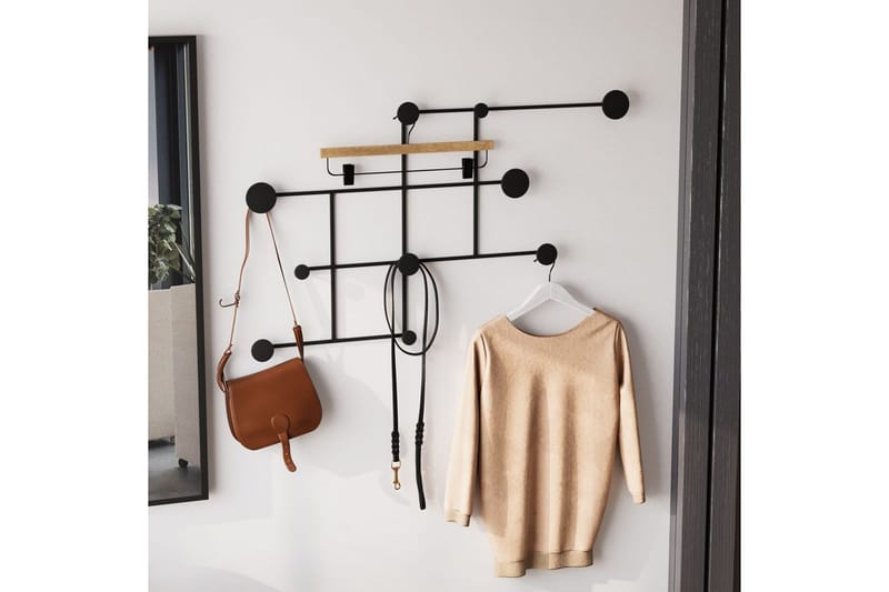 Metall Vegghook Colna Svart - Svart - Oppbevaring - Klesoppbevaring - Stumtjener