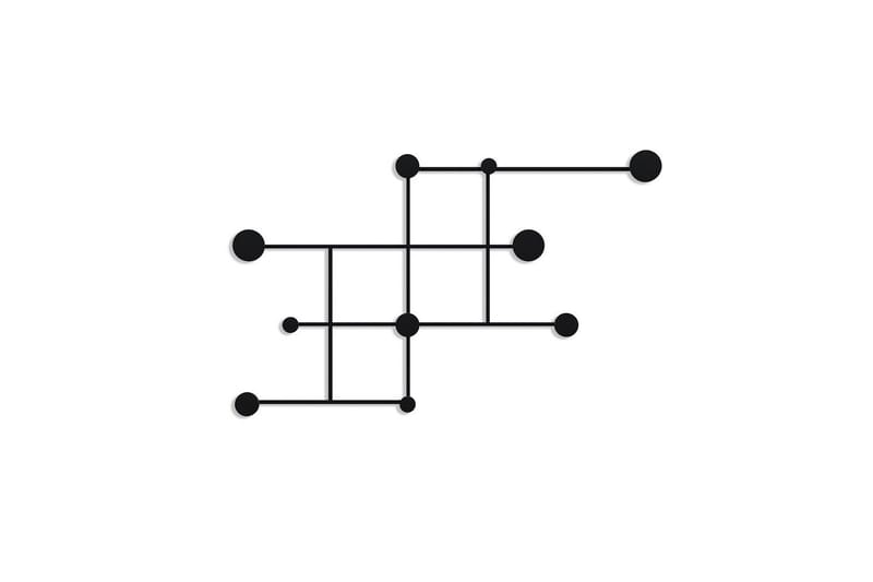 Metall Vegghook Colna Svart - Svart - Oppbevaring - Klesoppbevaring - Stumtjener
