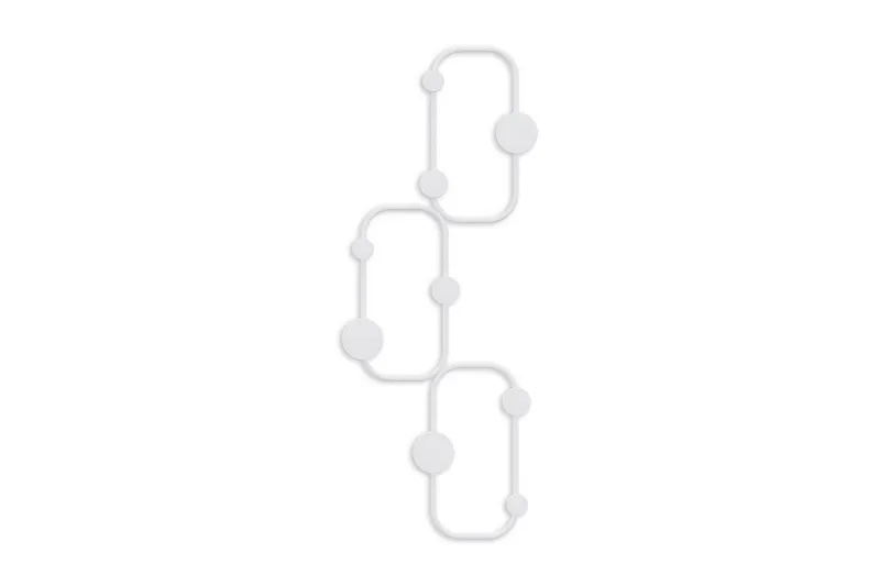 Metall Vegghook Dravos Hvit - Hvit - Oppbevaring - Klesoppbevaring - Stumtjener