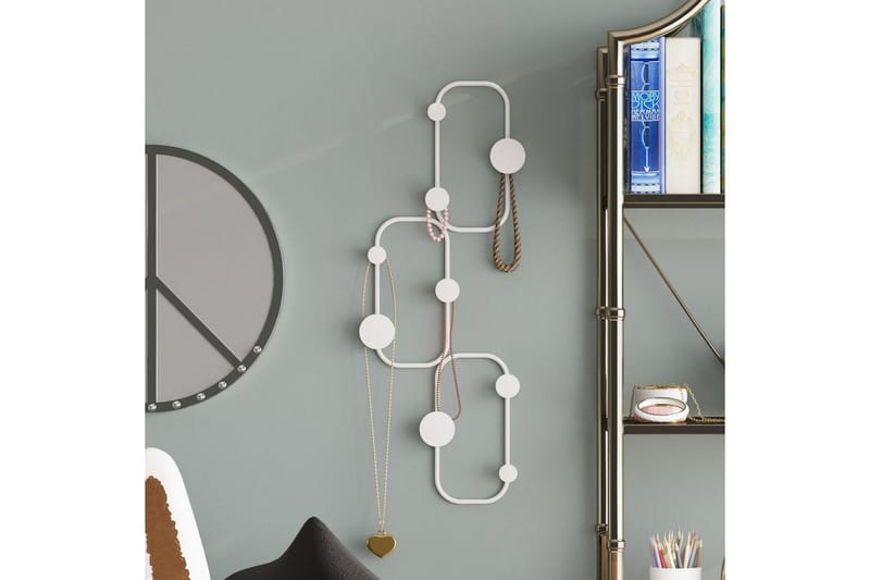 Metall Vegghook Dravos Hvit - Hvit - Oppbevaring - Klesoppbevaring - Stumtjener