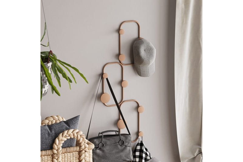 Metall Vegghook Dravos Kobber - Kobber - Oppbevaring - Klesoppbevaring - Stumtjener