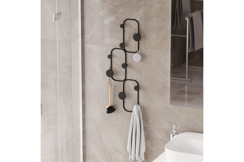 Metall Vegghook Dravos Svart - Svart - Oppbevaring - Klesoppbevaring - Stumtjener