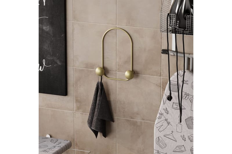 Metall Vegghook Frosk Gull - Gull - Oppbevaring - Klesoppbevaring - Stumtjener