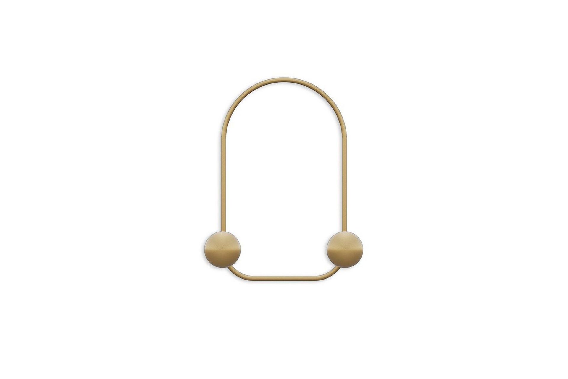 Metall Vegghook Frosk Gull - Gull