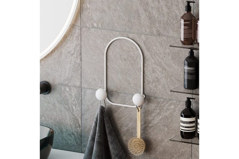 Metall Vegghook Frosk Hvit - Hvit - Oppbevaring - Klesoppbevaring - Stumtjener