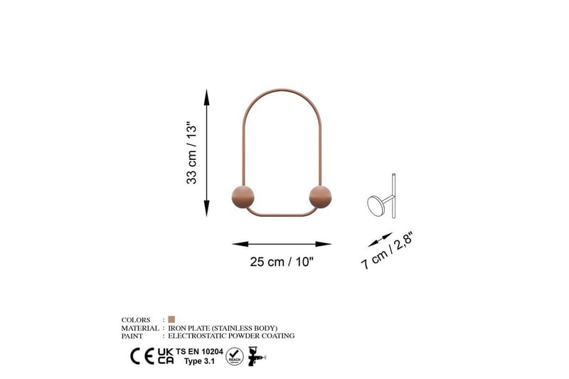 Metall Vegghook Frosk Kobber - Kobber - Oppbevaring - Klesoppbevaring - Stumtjener