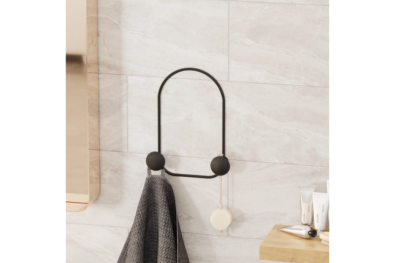 Metall Vegghook Frosk Svart - Svart - Oppbevaring - Klesoppbevaring - Stumtjener