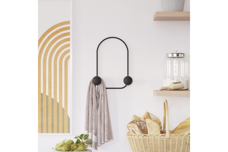 Metall Vegghook Frosk Svart - Svart - Oppbevaring - Klesoppbevaring - Stumtjener