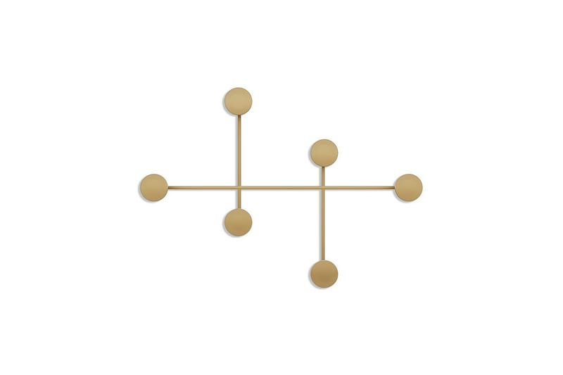 Metall Vegghook Inermis Gull - Gull - Oppbevaring - Klesoppbevaring - Stumtjener