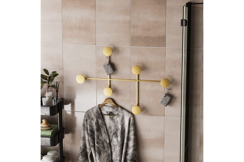 Metall Vegghook Inermis Gull - Gull - Oppbevaring - Klesoppbevaring - Stumtjener