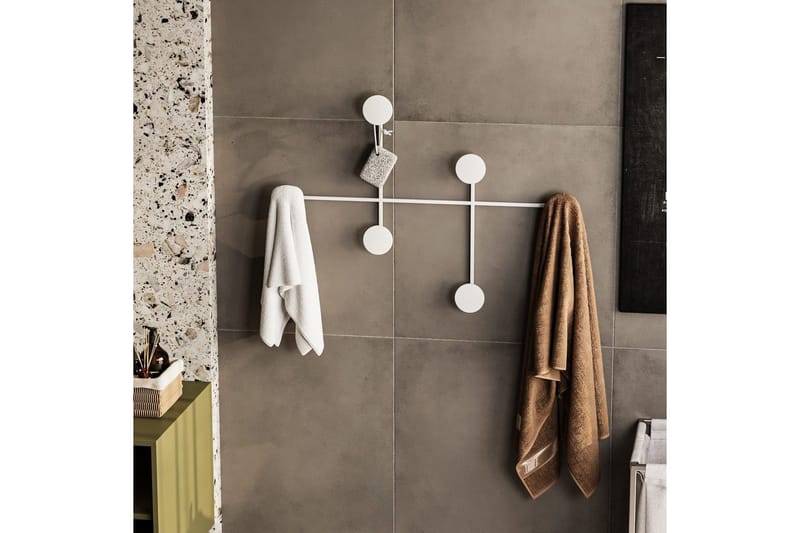 Metall Vegghook Inermis Hvit - Hvit - Oppbevaring - Klesoppbevaring - Stumtjener