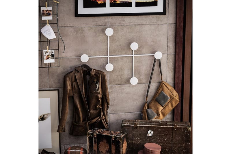 Metall Vegghook Inermis Hvit - Hvit - Oppbevaring - Klesoppbevaring - Stumtjener