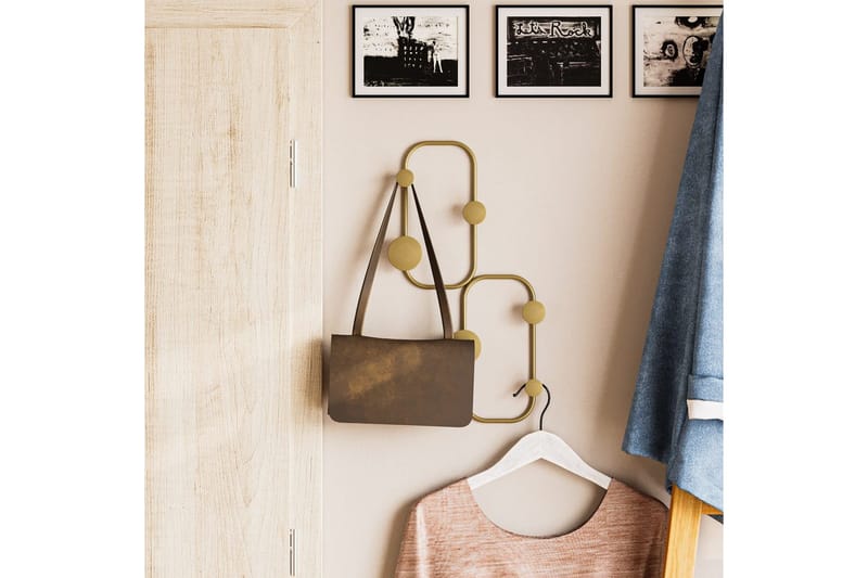 Metall Vegghook Marihøne Gull - Gull - Oppbevaring - Klesoppbevaring - Stumtjener