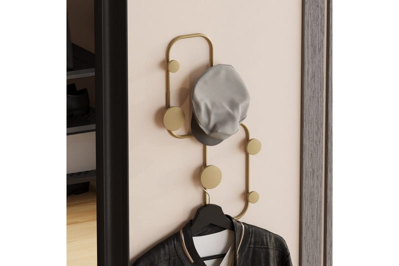 Metall Vegghook Marihøne Gull - Gull - Oppbevaring - Klesoppbevaring - Stumtjener