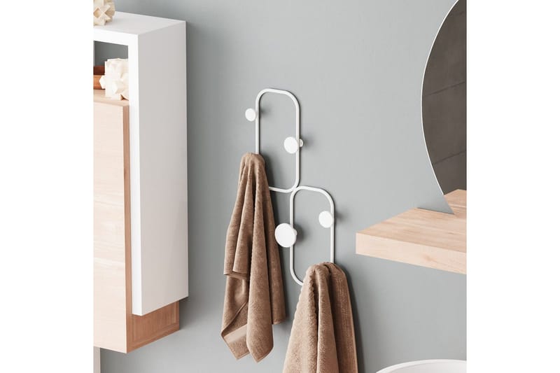 Metall Vegghook Marihøne Hvit - Hvit - Oppbevaring - Klesoppbevaring - Stumtjener