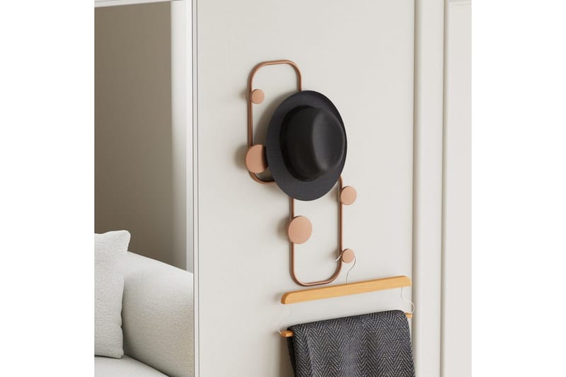 Metall Vegghook Marihøne Kobber - Kobber - Oppbevaring - Klesoppbevaring - Stumtjener