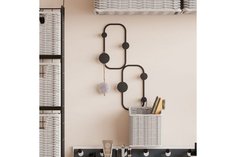 Metall Vegghook Marihøne Svart - Svart - Oppbevaring - Klesoppbevaring - Stumtjener