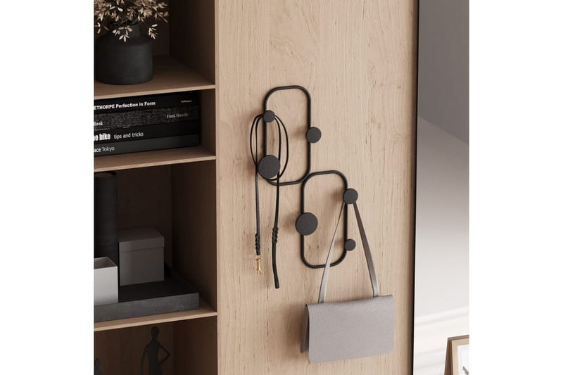 Metall Vegghook Marihøne Svart - Svart - Oppbevaring - Klesoppbevaring - Stumtjener