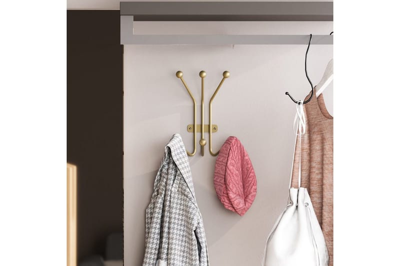 Metall Vegghook Maur Gull - Gull - Oppbevaring - Klesoppbevaring - Stumtjener