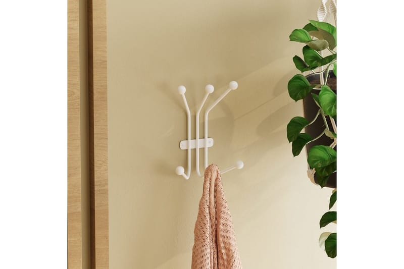 Metall Vegghook Maur Hvit - Hvit - Oppbevaring - Klesoppbevaring - Stumtjener